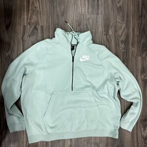 Nike Mint Quarter Zip Crewneck